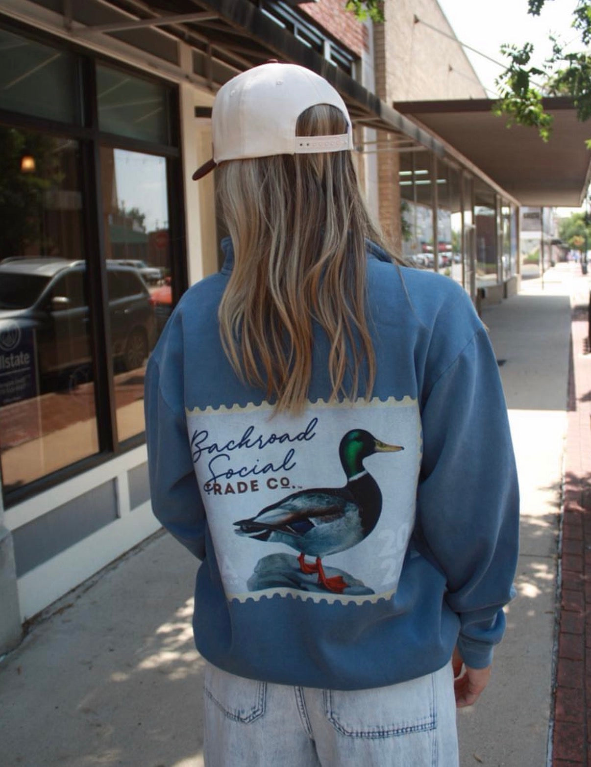 Duck Stamp Crew Neck Pullover