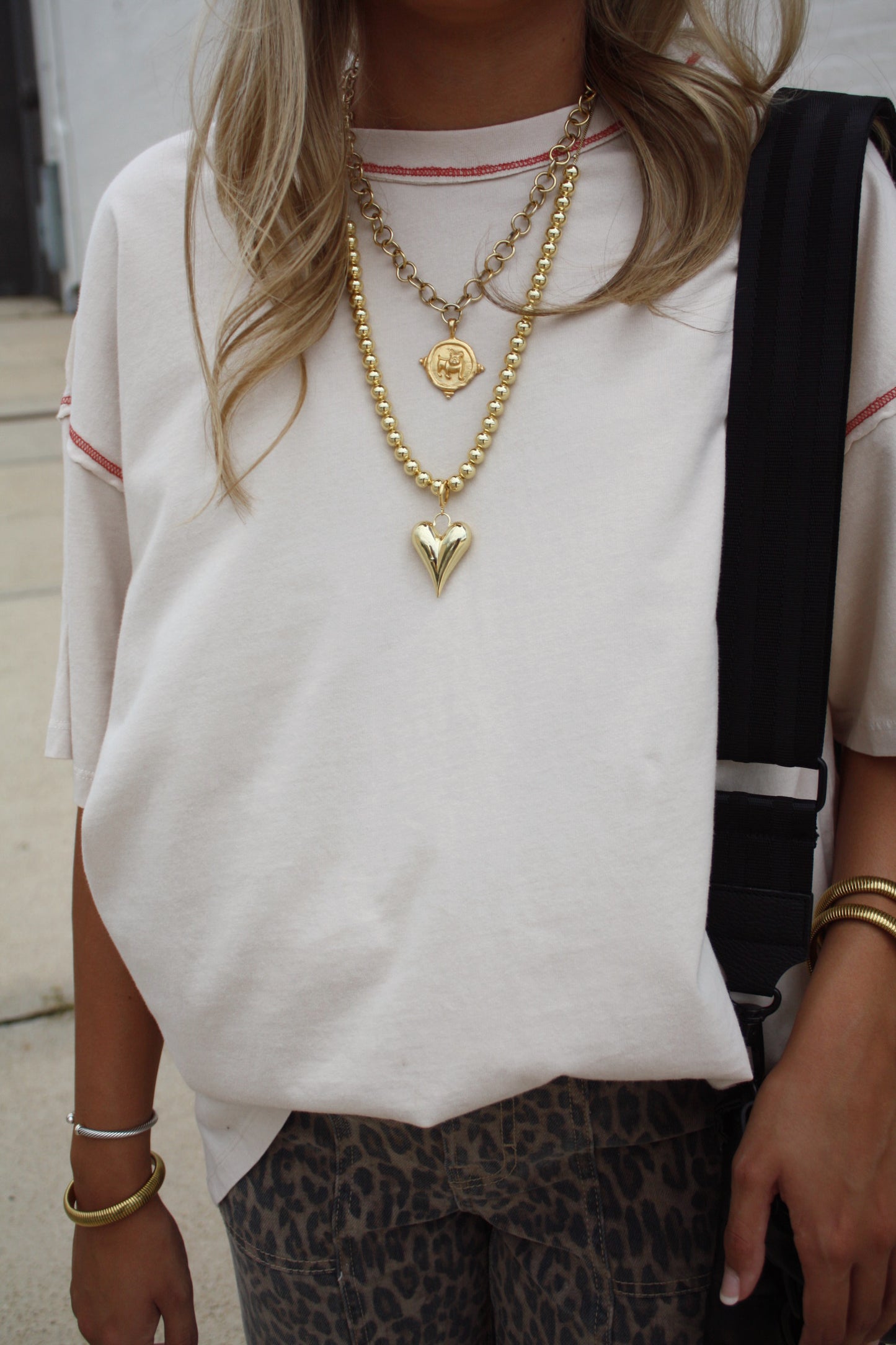 Gianna Gold Happy Heart Adjustable Necklace