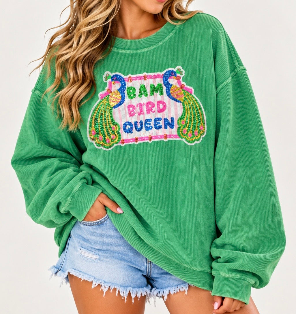 Sequin Bird Bam Queen Cord