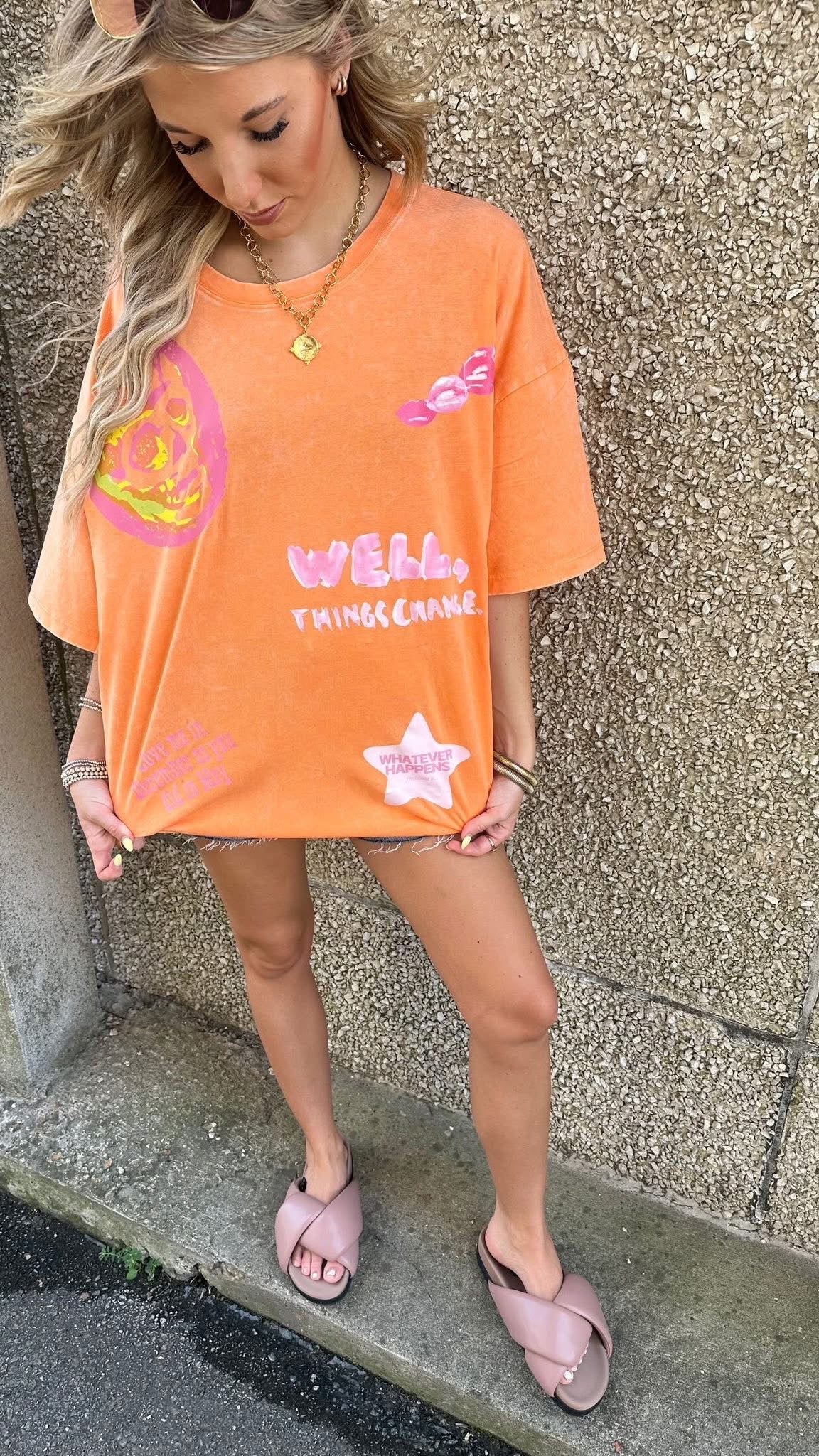 Things Change Oversized Tee