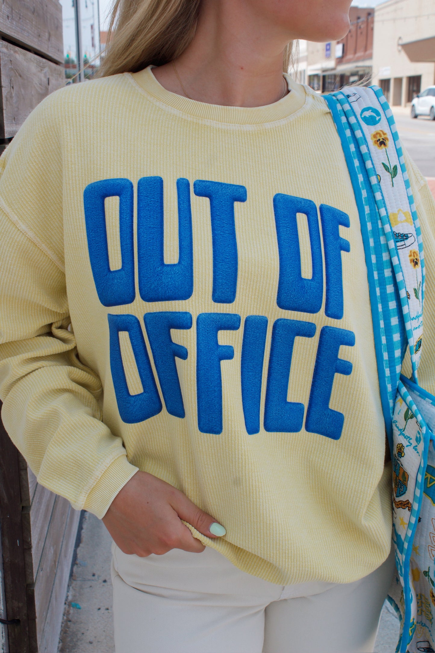 Out Of Office Corded Sweatshirt