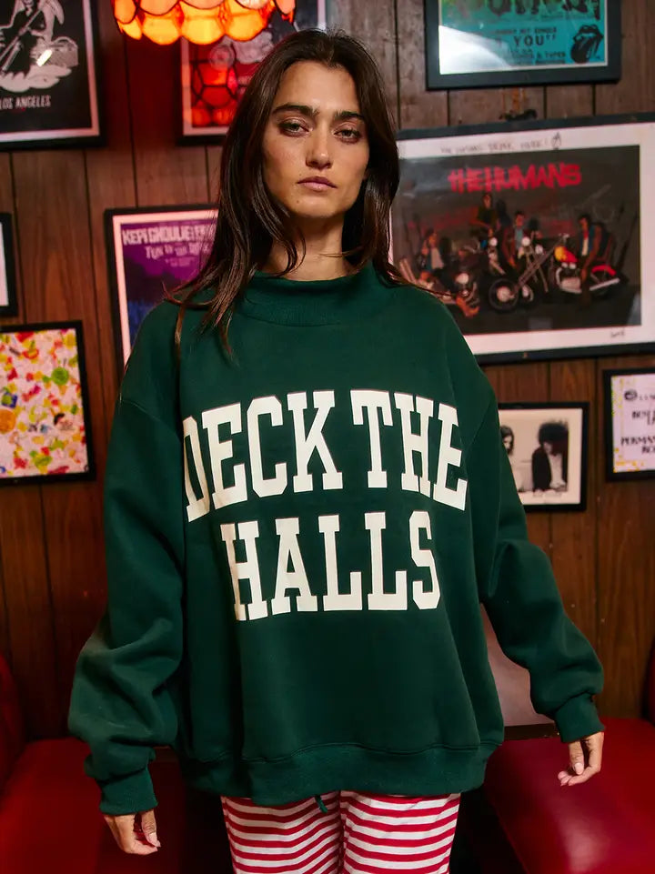 DECKTHEHALLS / Reversible Mock-Neck