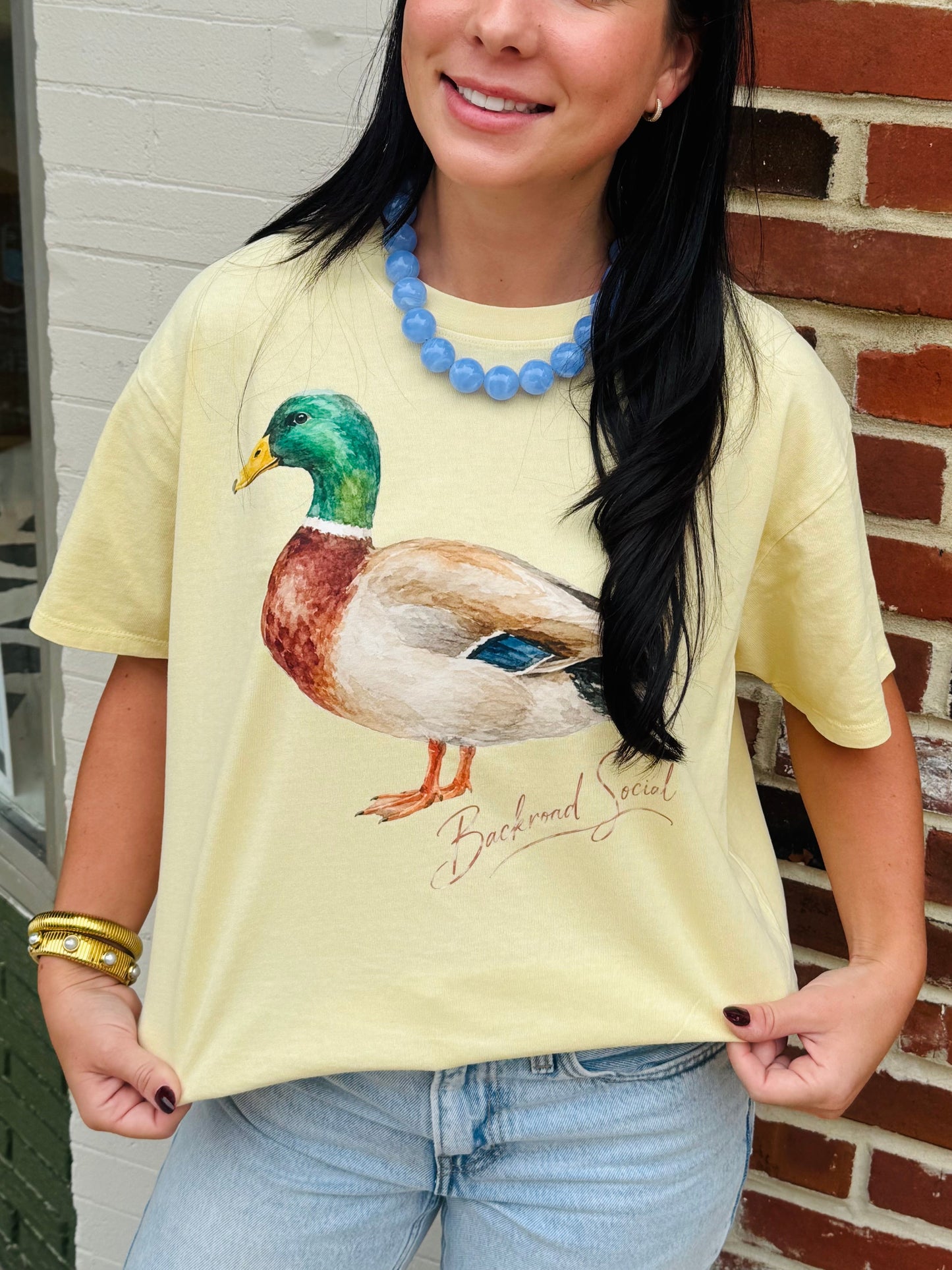 Watercolor Mallard Boxy Tee