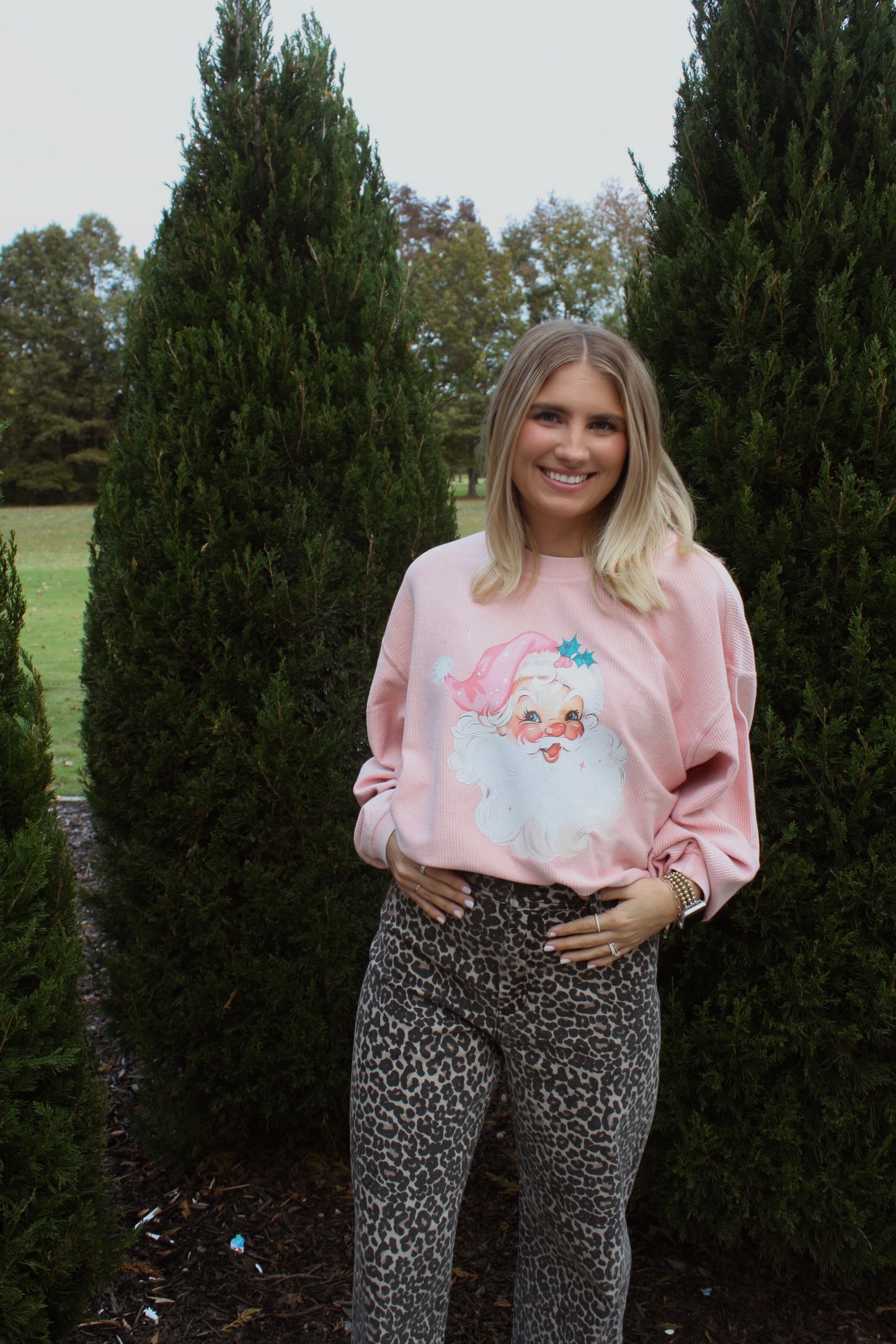 Girly Girl Santa Sweatshirt