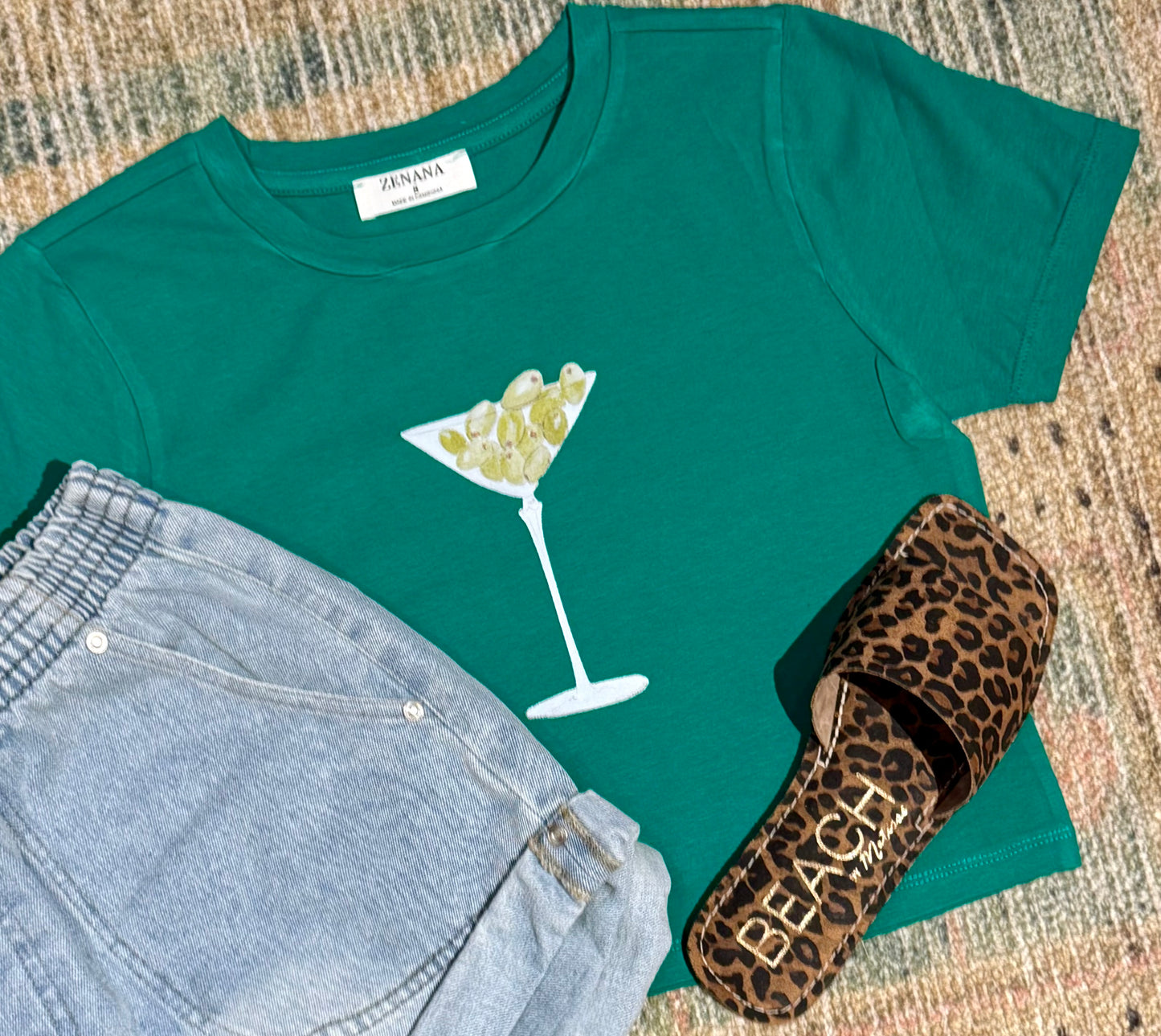 Olive Martini Baby Tee
