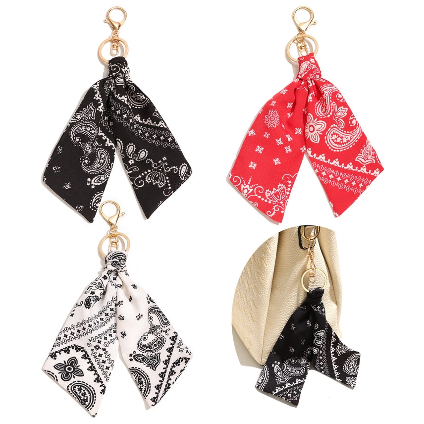 Paisley Scarf Bag Charm