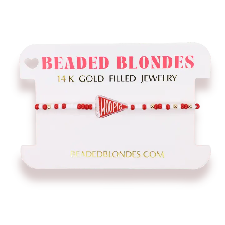 Woo Pig Flag Bracelet On Color