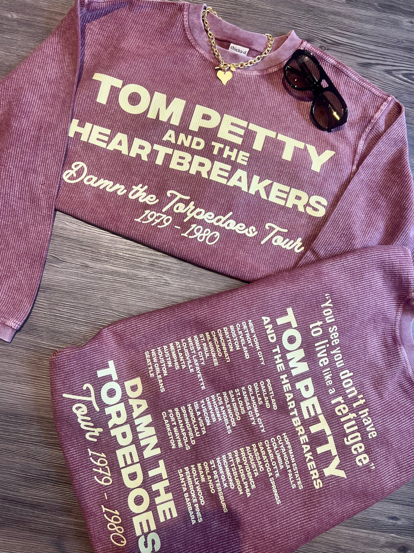 Tom Petty Corded Sweatshirt