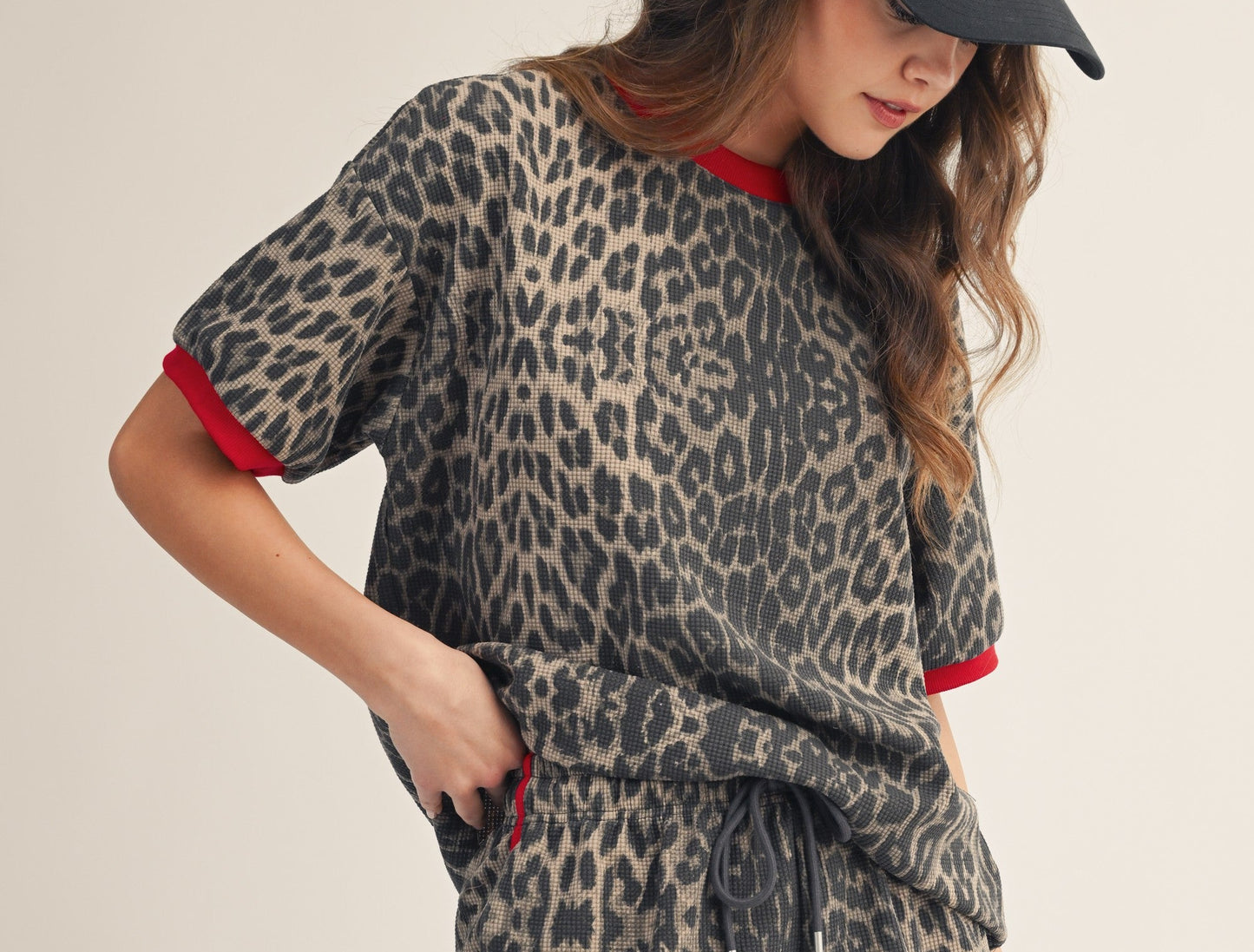 Leopard muse relaxed fit top
