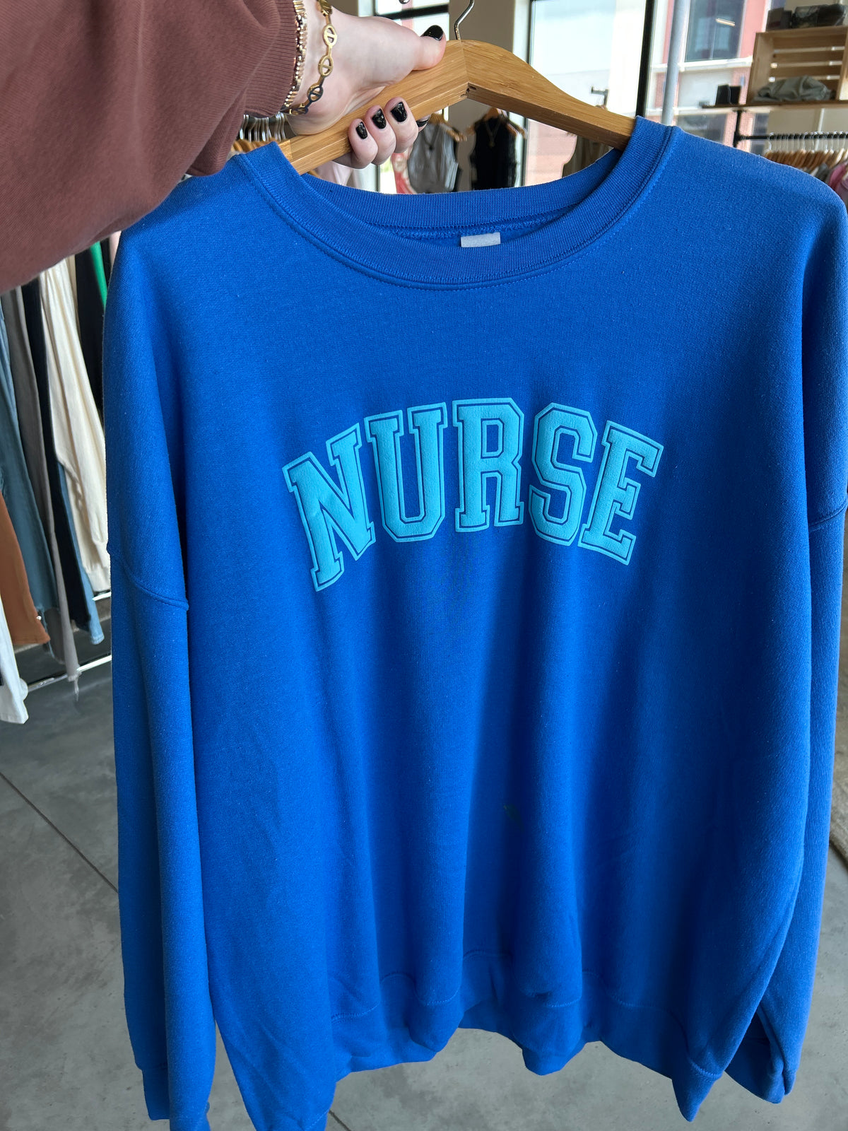 Nurse Bubble Letter Sweatshirt