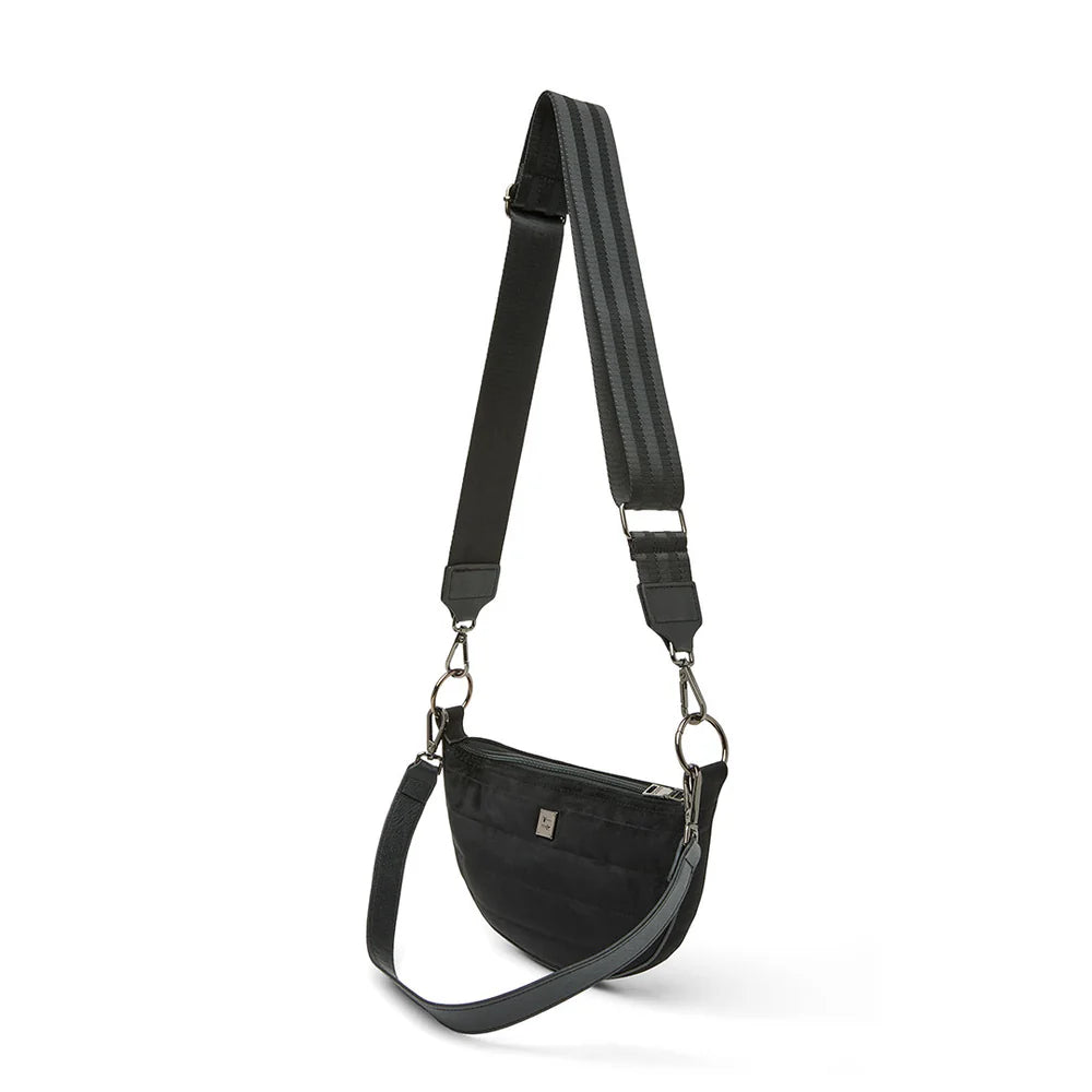 BLACK LUXE SUEDE WITH RHINESTONE STUDS