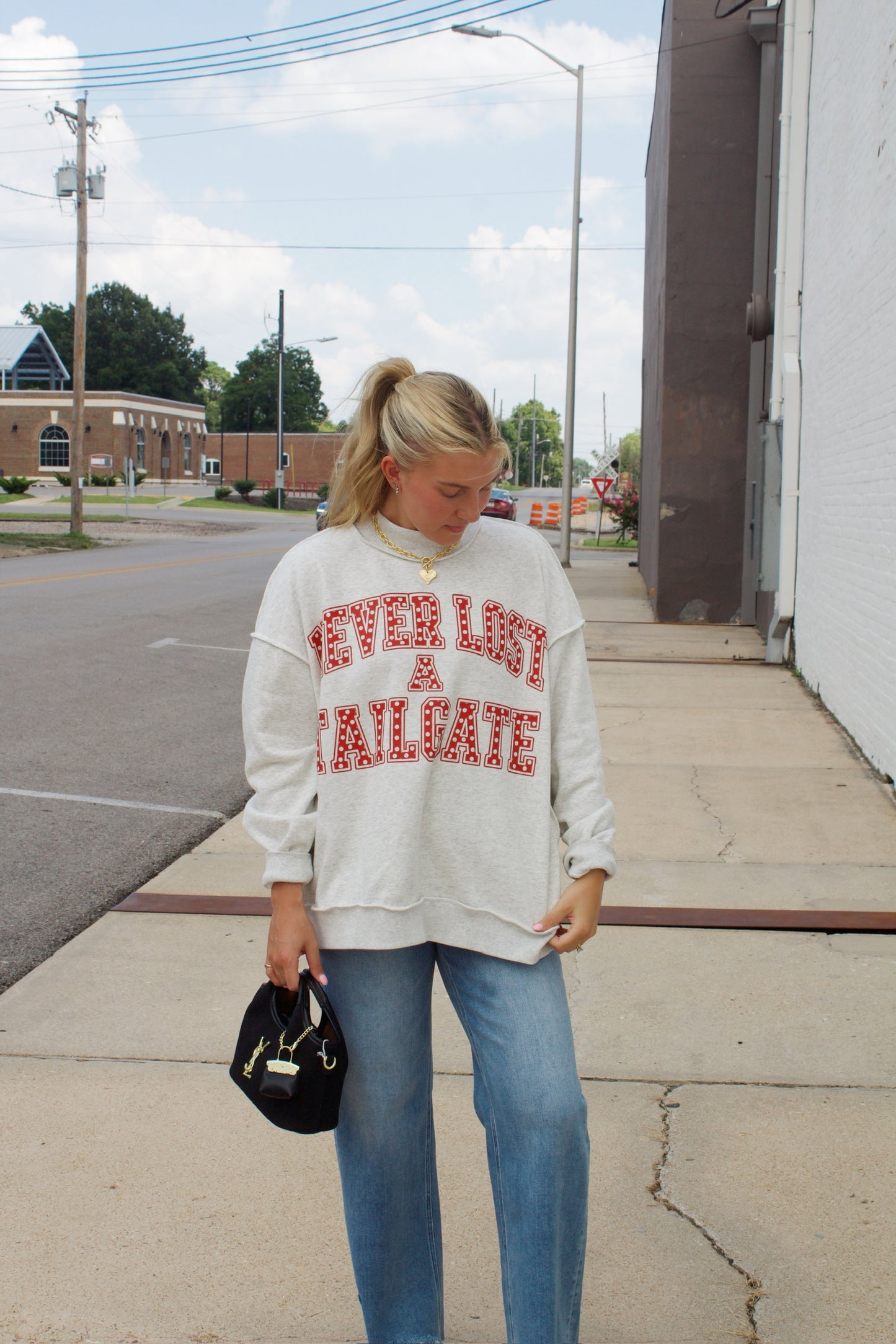 Never Lost A Tailgate Mock Neck
