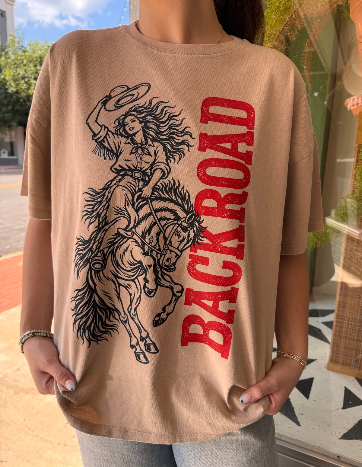 Cowgirl Backroad Relaxed Tee