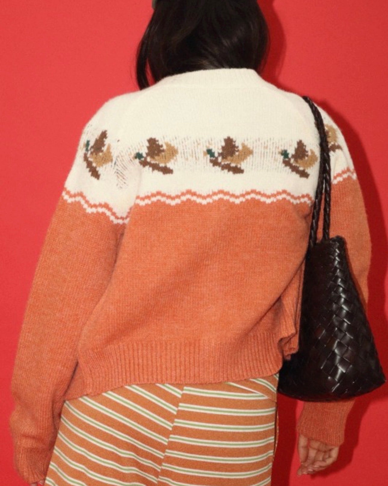 Duck Print Cardigan