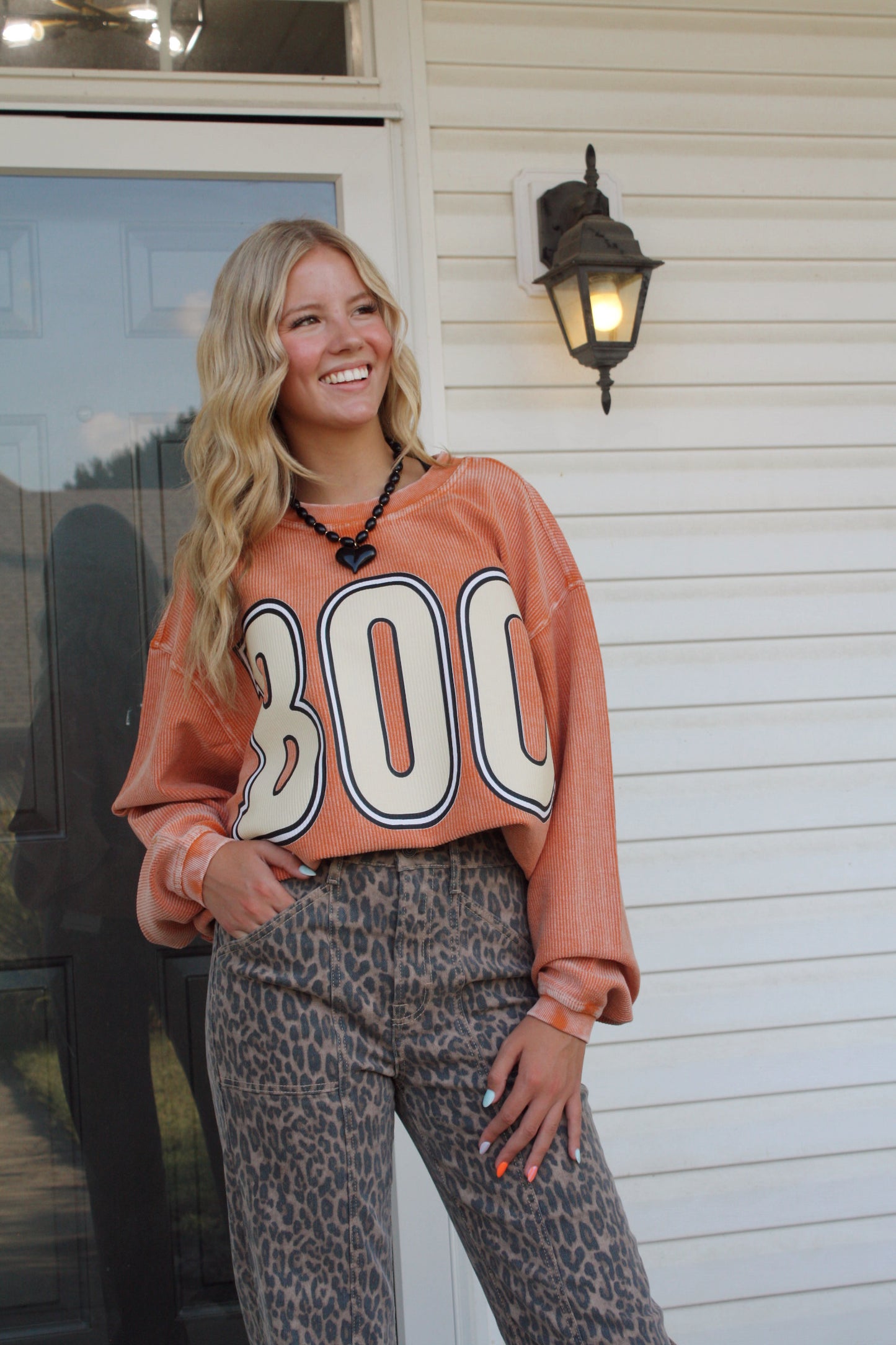 BOO! Corded Sweatshirt