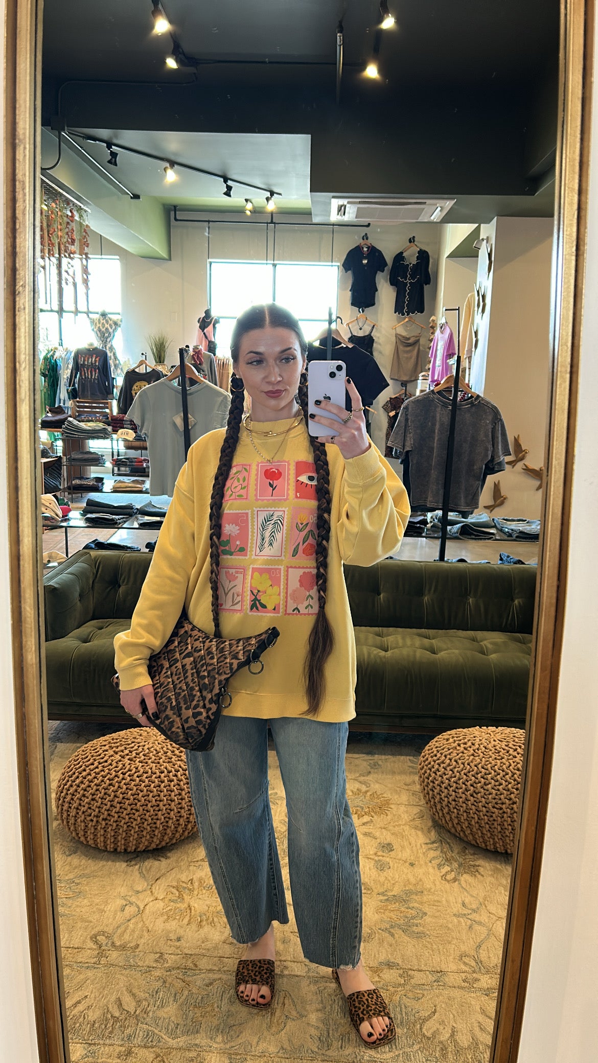 Floral Stamp Sweatshirt
