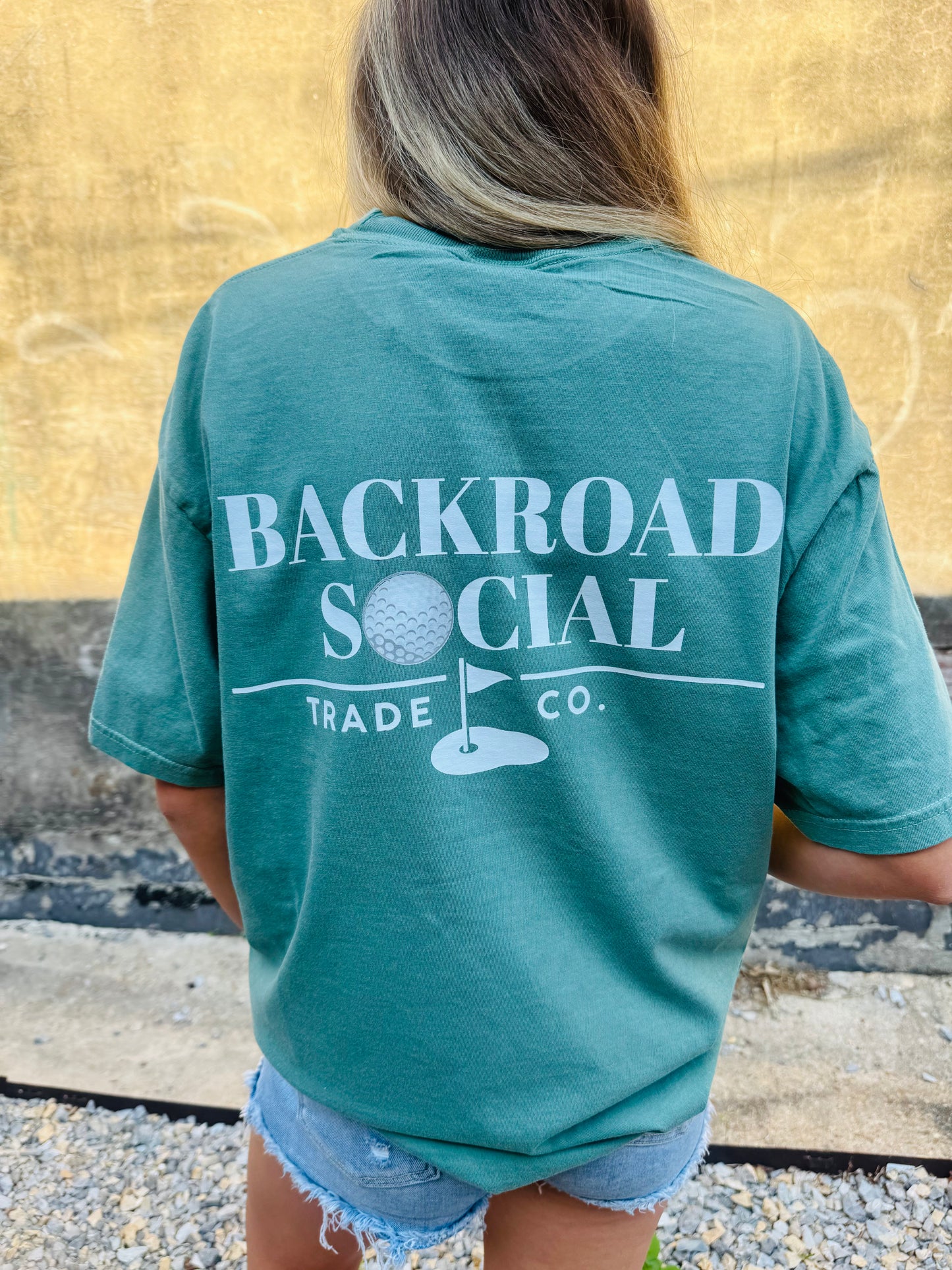Backroad Social Trade Co. golf T-shirt