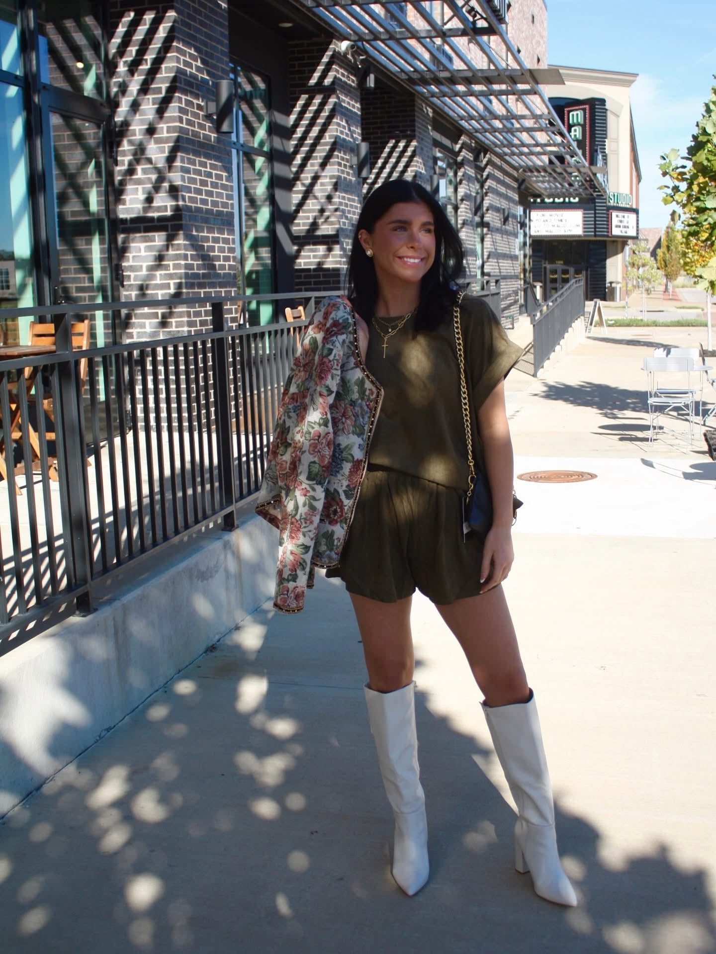 Olive Suede Short