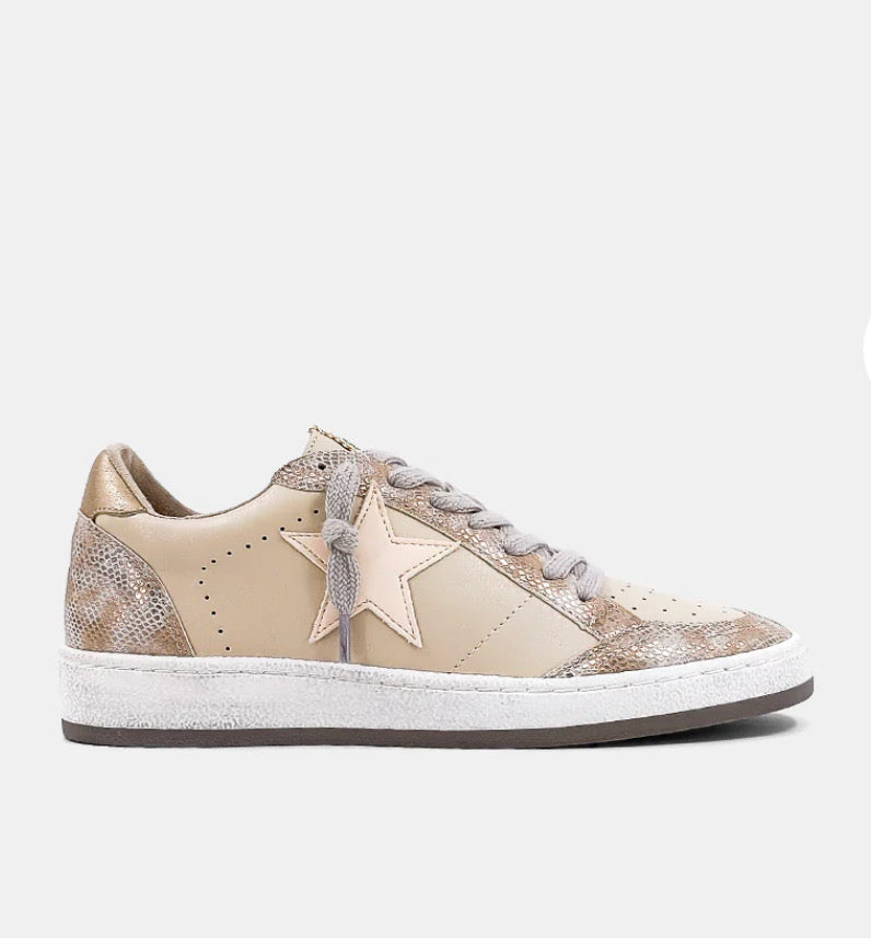 Paz Gold Snake Sneaker