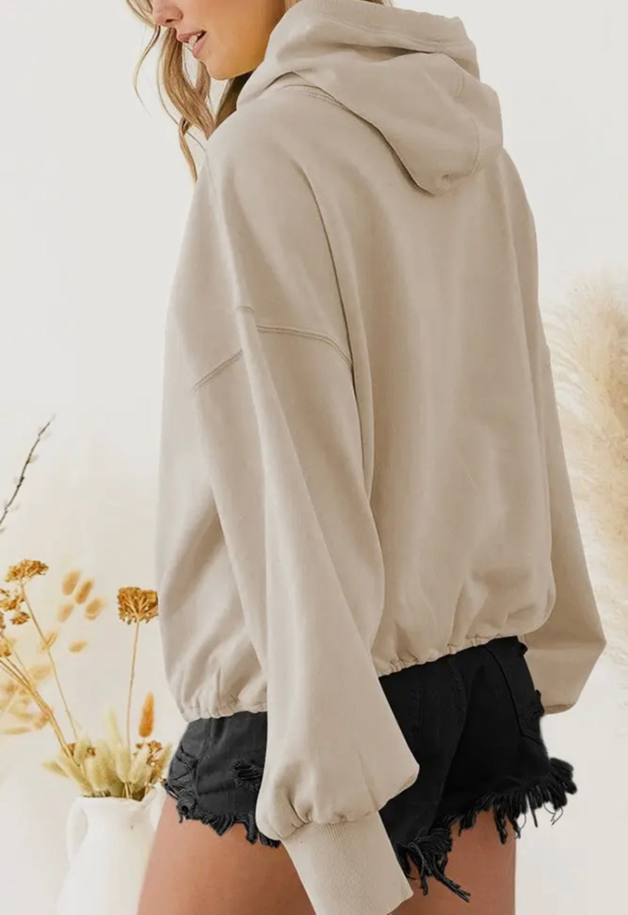 High Collar Oversize Hoodie