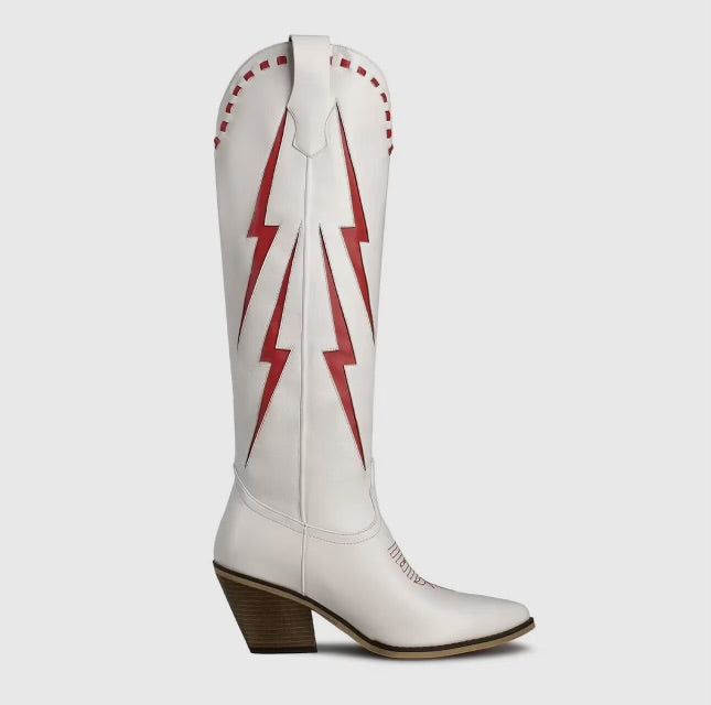 Red Bolt Western Boots
