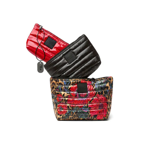 Leopard Floral Travel Trio