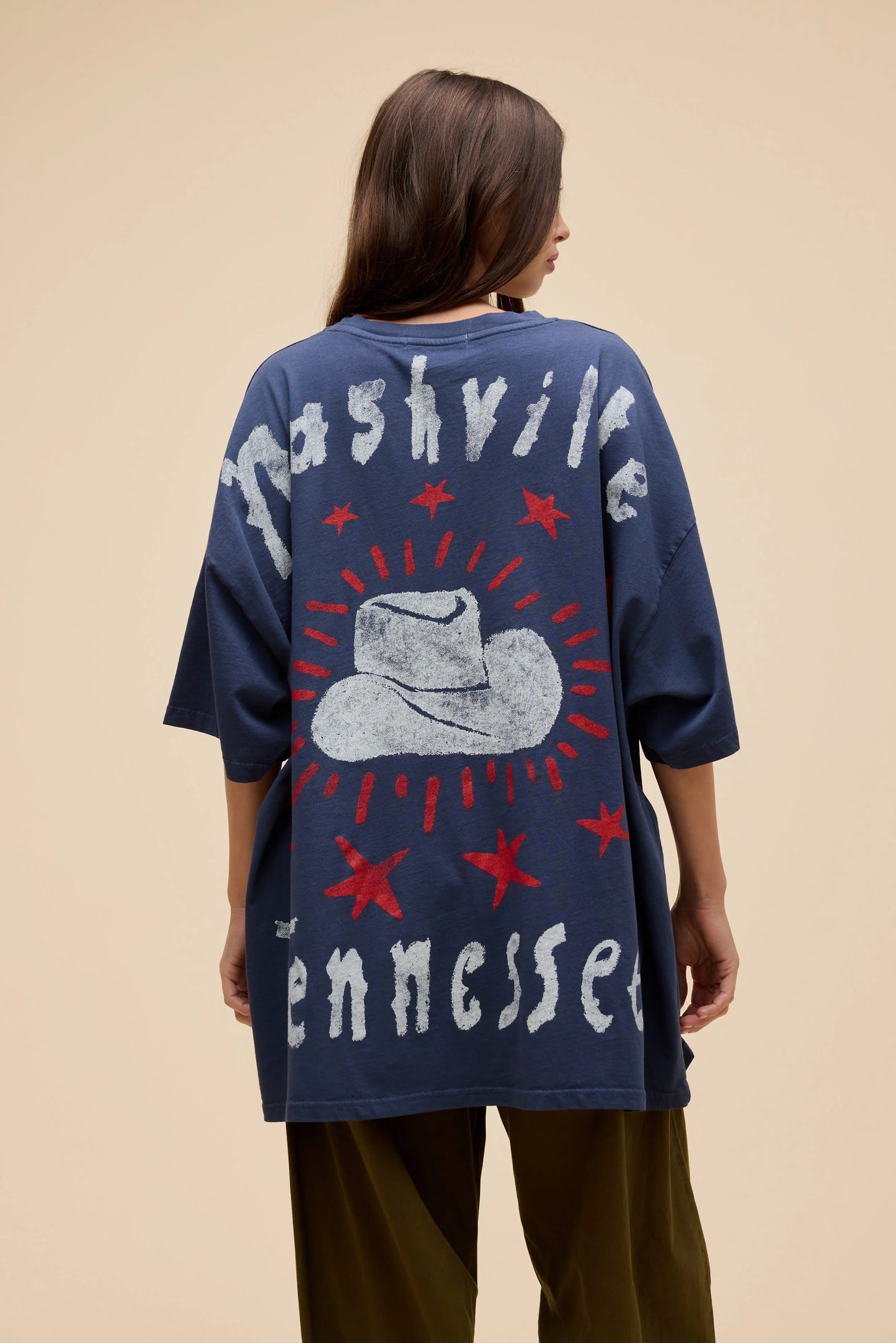 Johnny Cash Doodles OS Tee