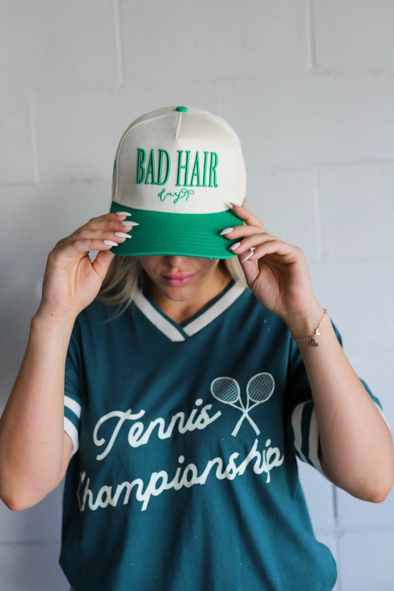 Bad Hair Day Green Trucker Hat