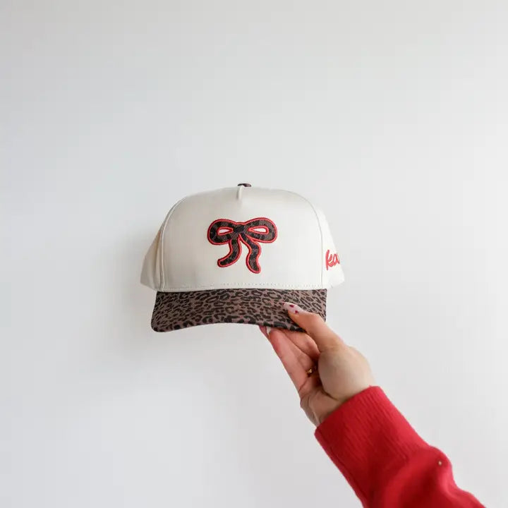 Cheetah Bow Trucker Hat