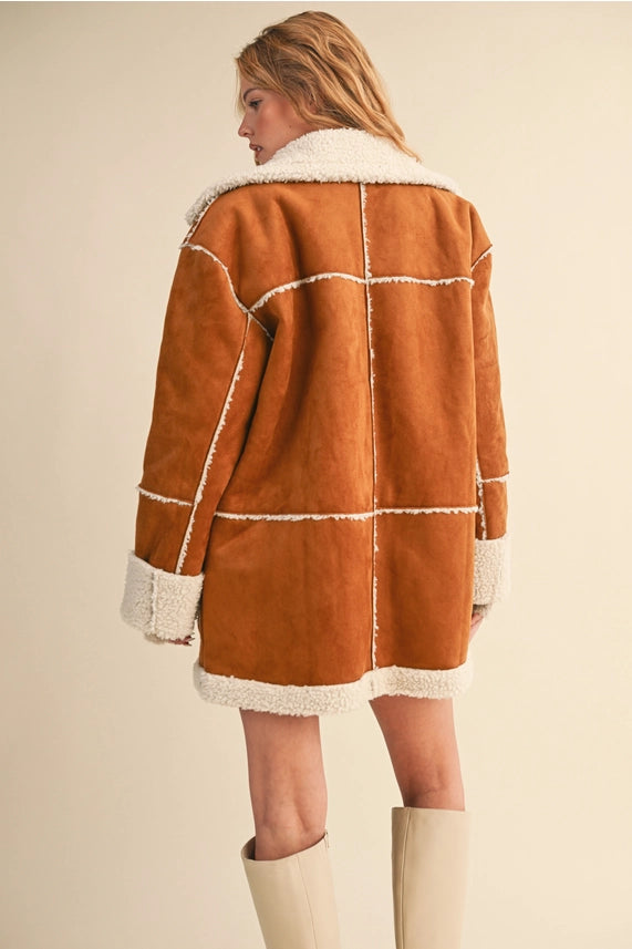 Suede Oversized Jacket