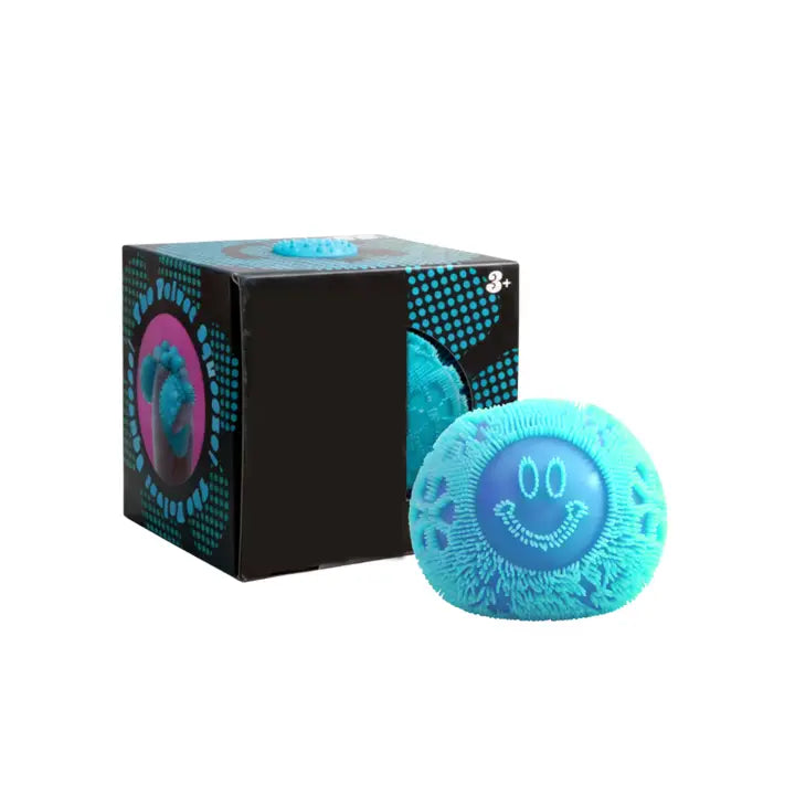 Smiley Fuzz Ball Flower Power Stress Ball