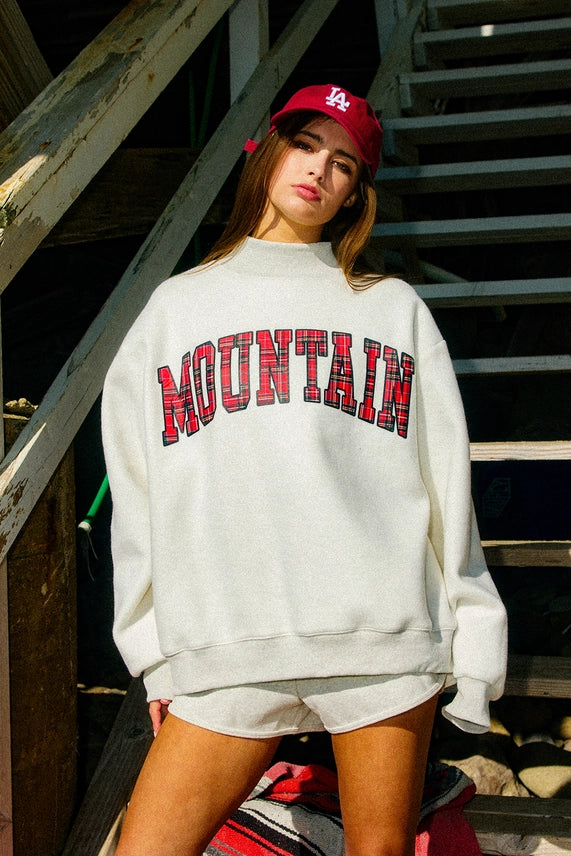 lake & Mountain' Mock-Neck Sweatshirt