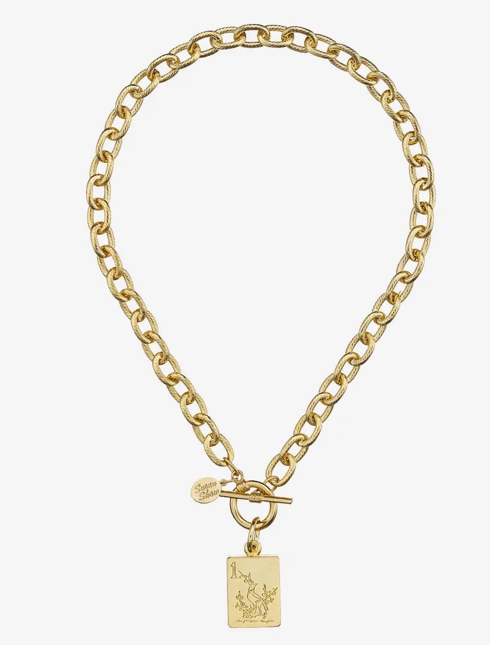 Bird Bam Mahjong Toggle Necklace
