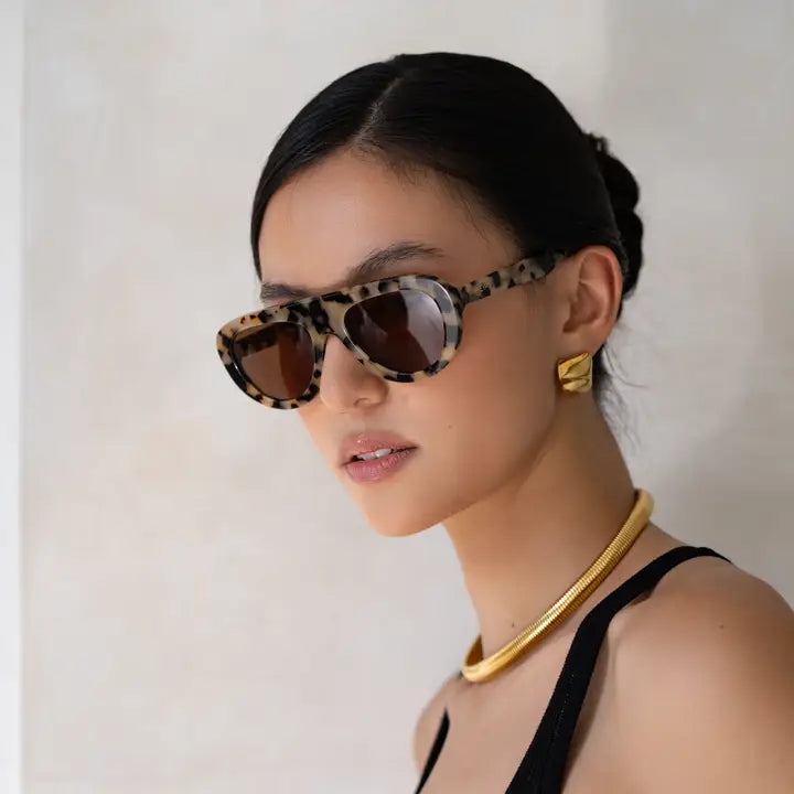 Jetsetter Acetate Womens Aviator Sunglasses