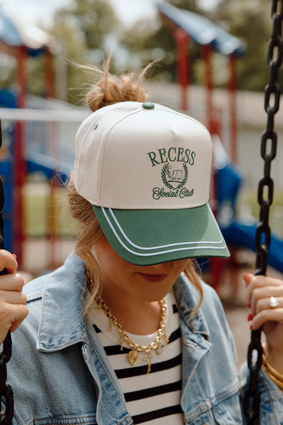 Recess Social Club - Green Vintage Trucker Hat