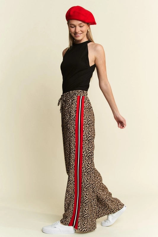 Leopard Contrast Trousers