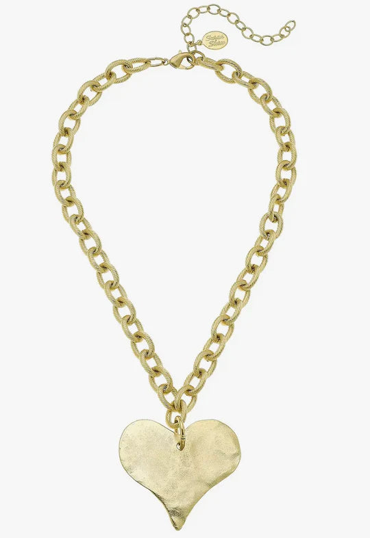 Susan Shaw Gold Heart Necklace