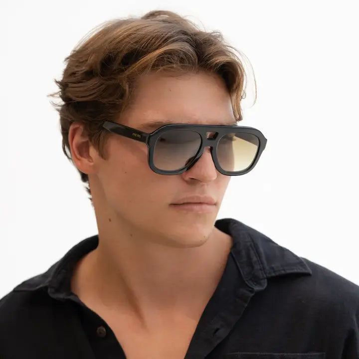 Voyager Acetate Oversized Mens Aviator Sunglasses – Backroad  display picture 2