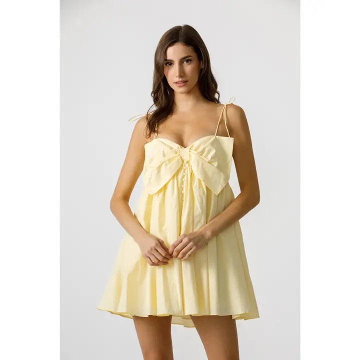 Large Bow Baby Doll Dress