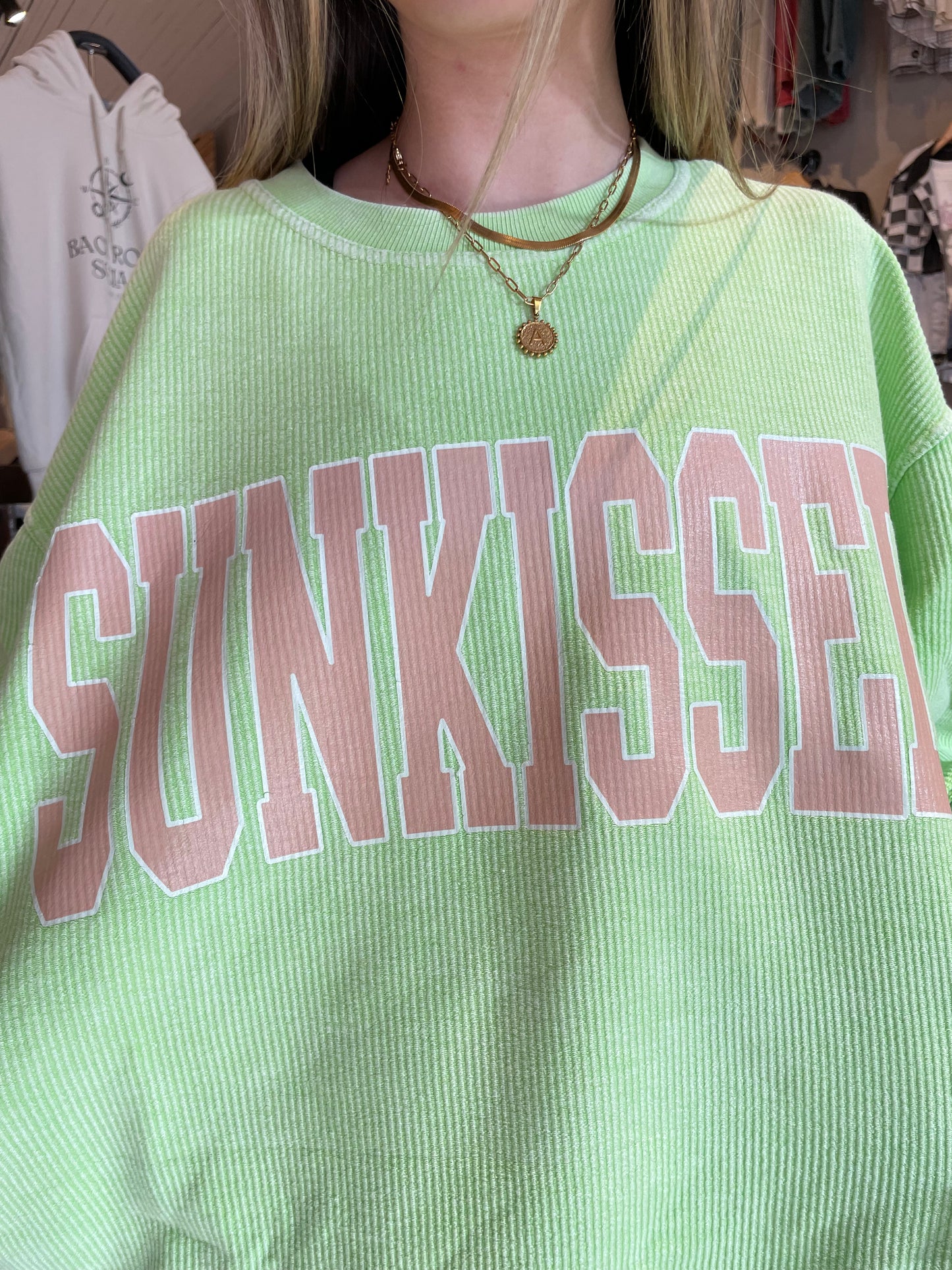 Sunkissed corded crew