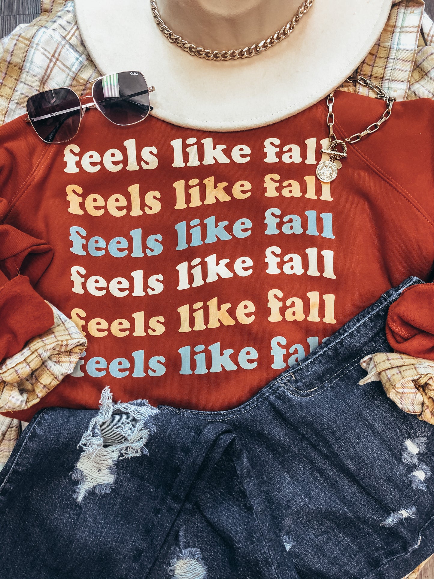 Feels like fall hoodie