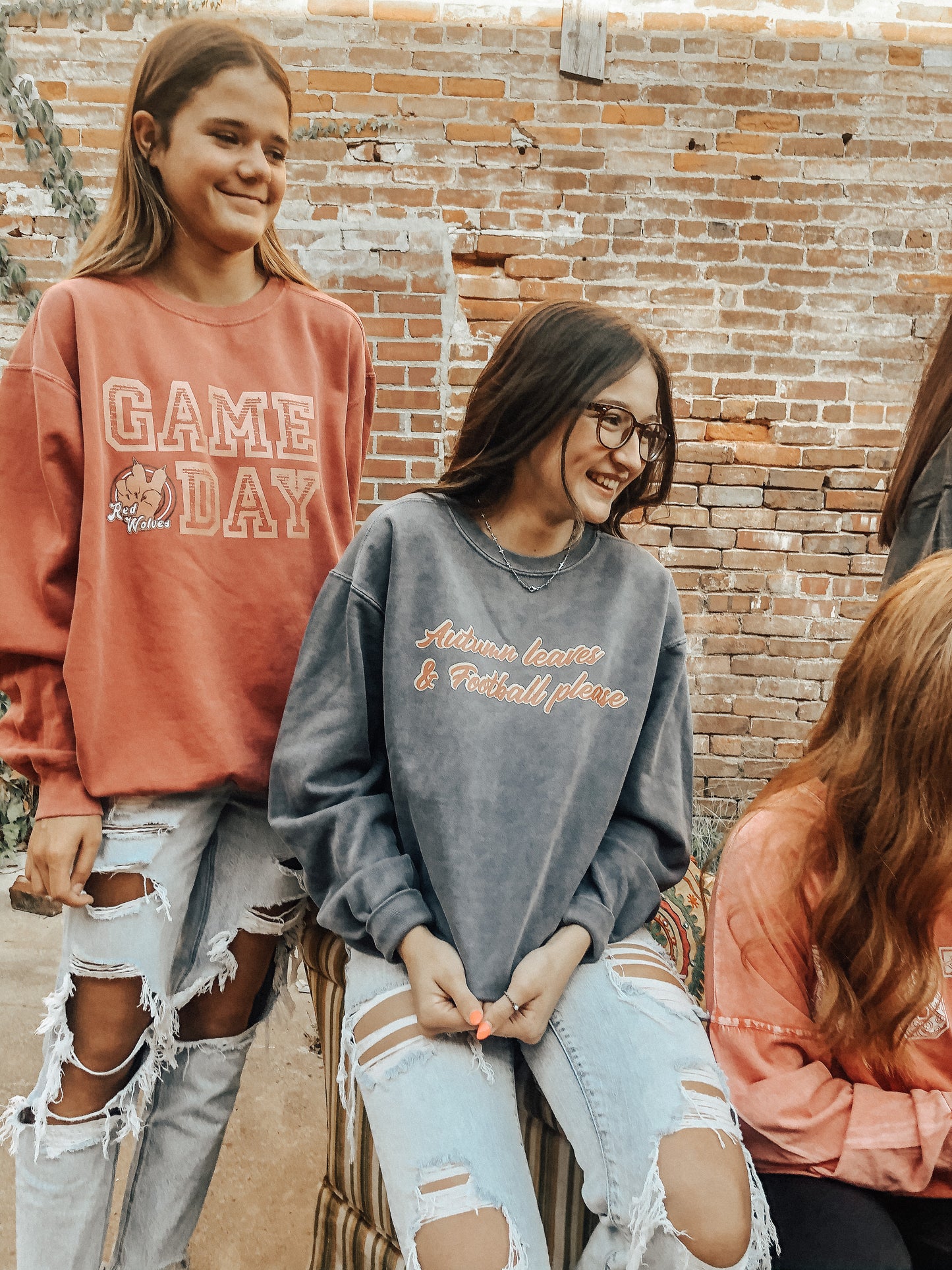 Autumn leaves & football please CC crewneck