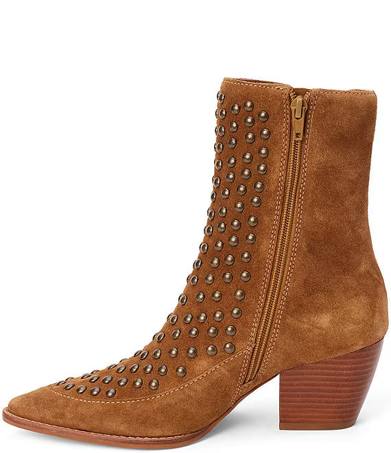 Margaret Suede Studded Booties