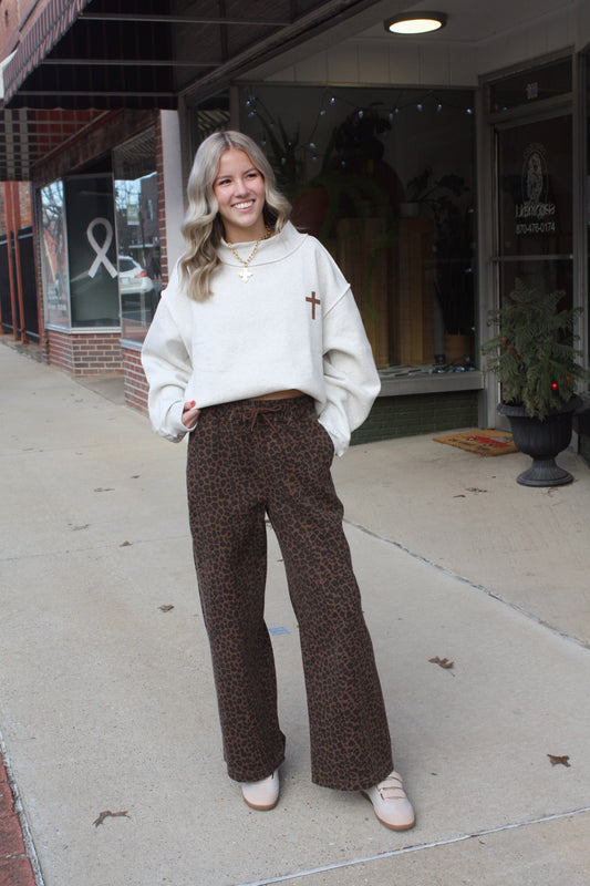 Cross & Jesus Saves' Reversible Sweatshirt