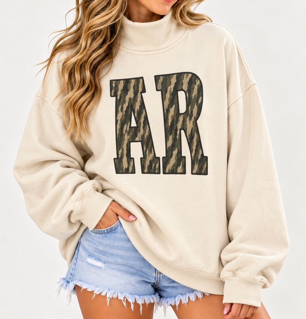 Camo AR Mock Neck