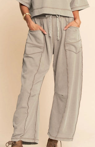 MINERAL Washed Exposed Barrel Pants