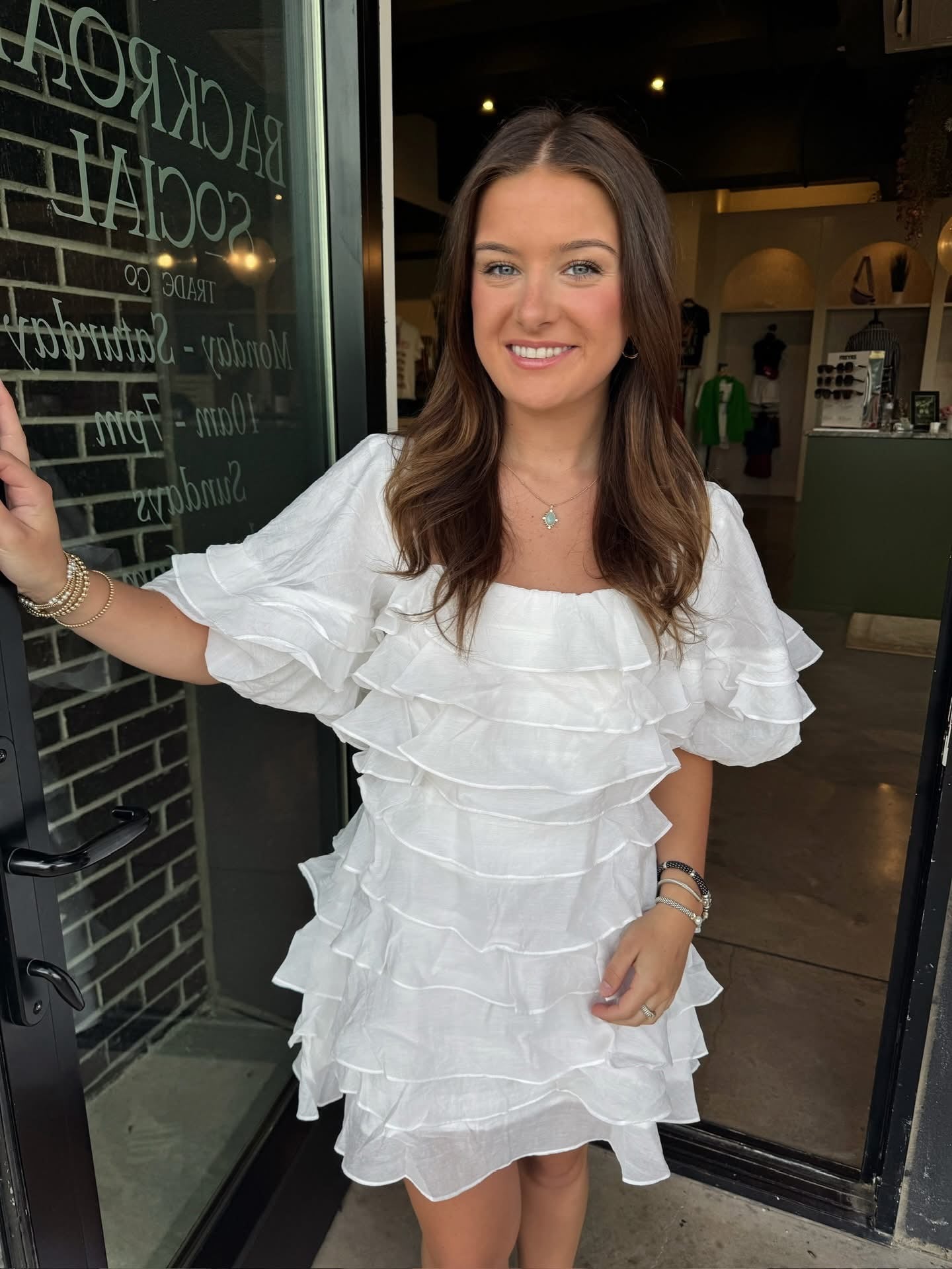 Tiered Ruffle Layered Mini Dress