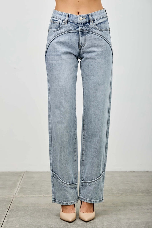 MID Rise Straight with Piping