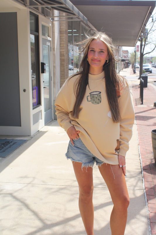 Gone Camping Mock Neck