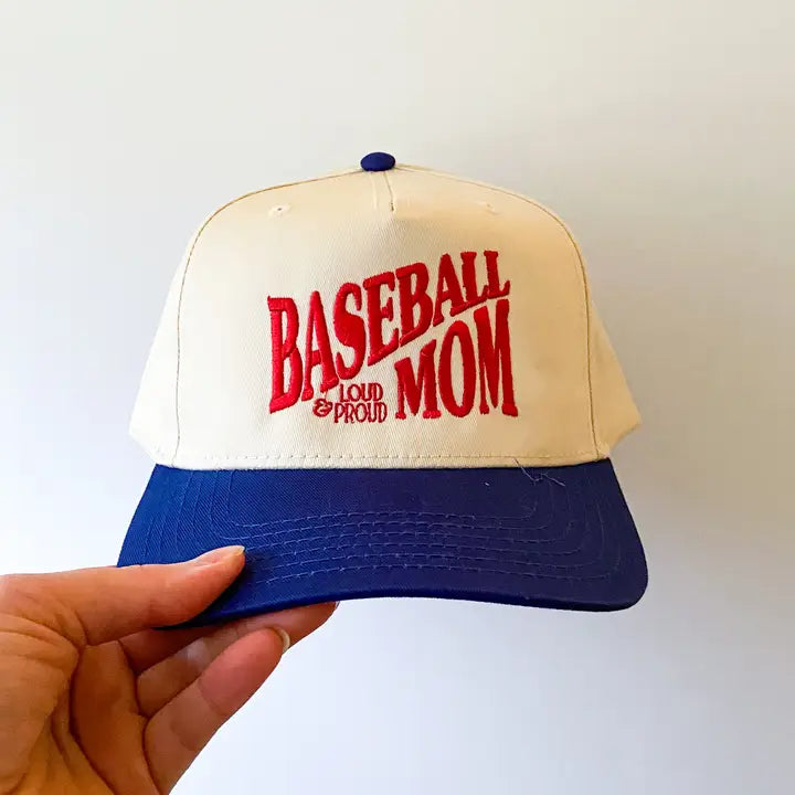 Baseball Mom Vintage Embroidered Hat